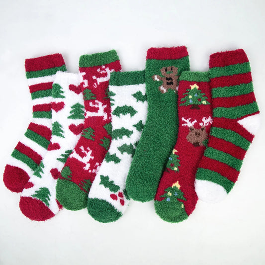 Fuzzy Socks Womens Cozy Fluffy Socks for Women Soft Winter Warm for Home Christmas Gifts