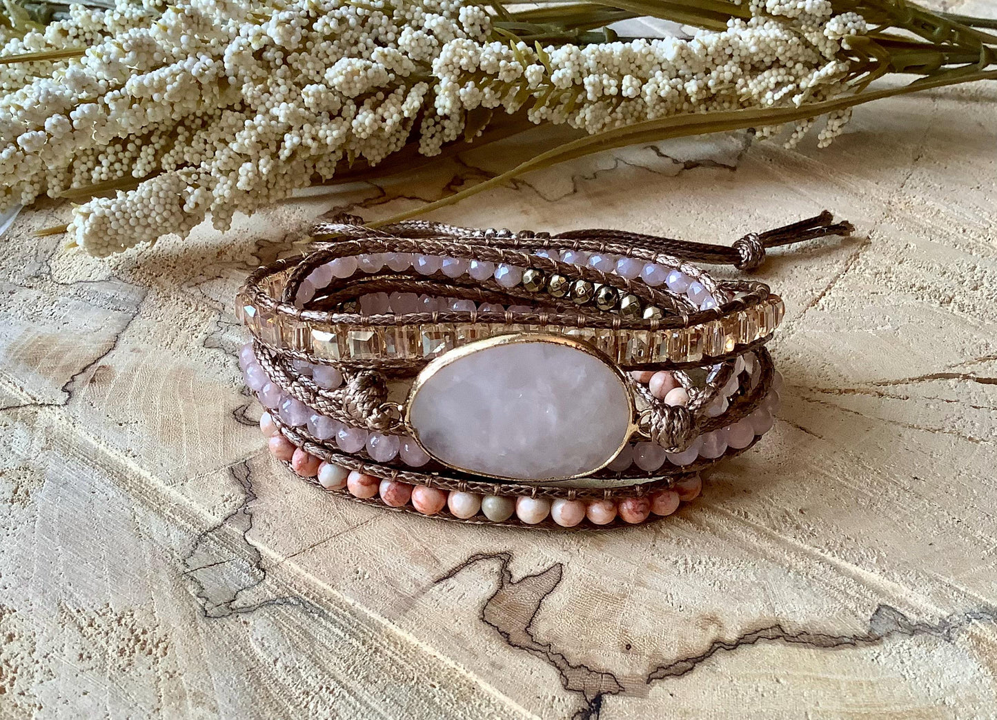 Boho Wrap Beaded Bracelet, Tariff Free, Boho Chic Chakra Handmade Beaded Wrap Bracelet, Chakra Bracelet, Popular Best Selling Bracelet