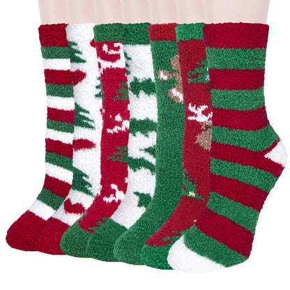 Fuzzy Socks Womens Cozy Fluffy Socks for Women Soft Winter Warm for Home Christmas Gifts