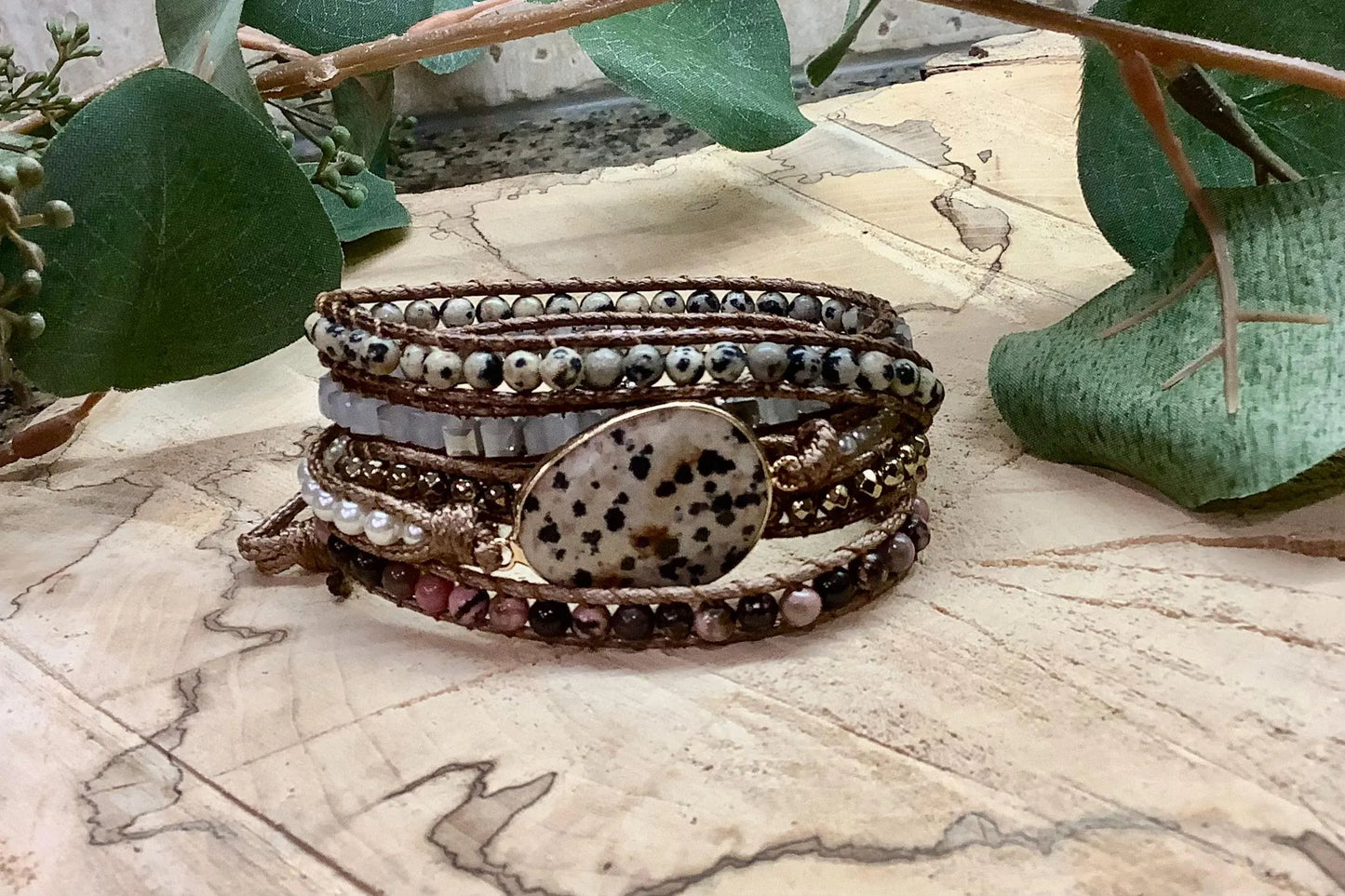 Boho Wrap Beaded Bracelet, Tariff Free, Boho Chic Chakra Handmade Beaded Wrap Bracelet, Chakra Bracelet, Popular Best Selling Bracelet