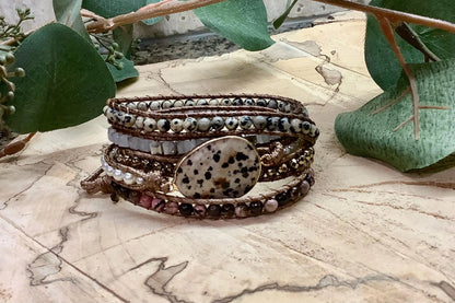 Boho Wrap Beaded Bracelet, Tariff Free, Boho Chic Chakra Handmade Beaded Wrap Bracelet, Chakra Bracelet, Popular Best Selling Bracelet