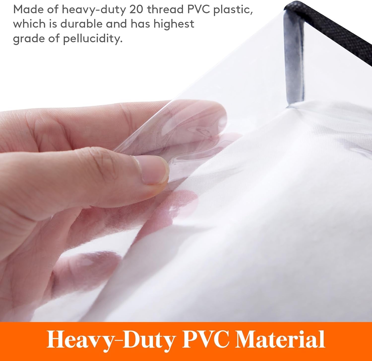 4 Pack Clear Clothes Storage Bags, 40L Plastic Blanket Storage Bag, Vinyl Foldable Moving Bags with Zipper, Closet Organizers and Storage Containers for Bedding, Duvet, Comforter