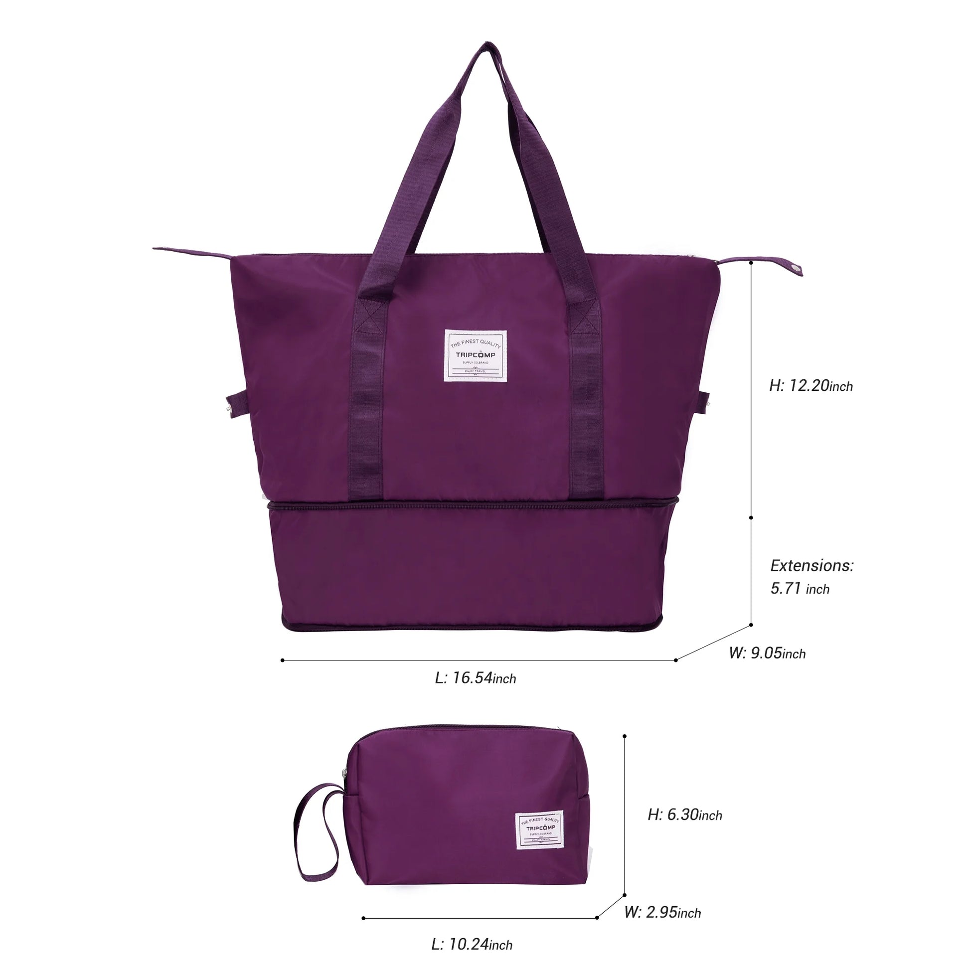 Luggage Sets 5 Piece Duffel Bag,Hardside Travel Luggage (20/24/28) with TSA Lock,Expandable Suitcase with Spinner Wheels.(Wine Red)