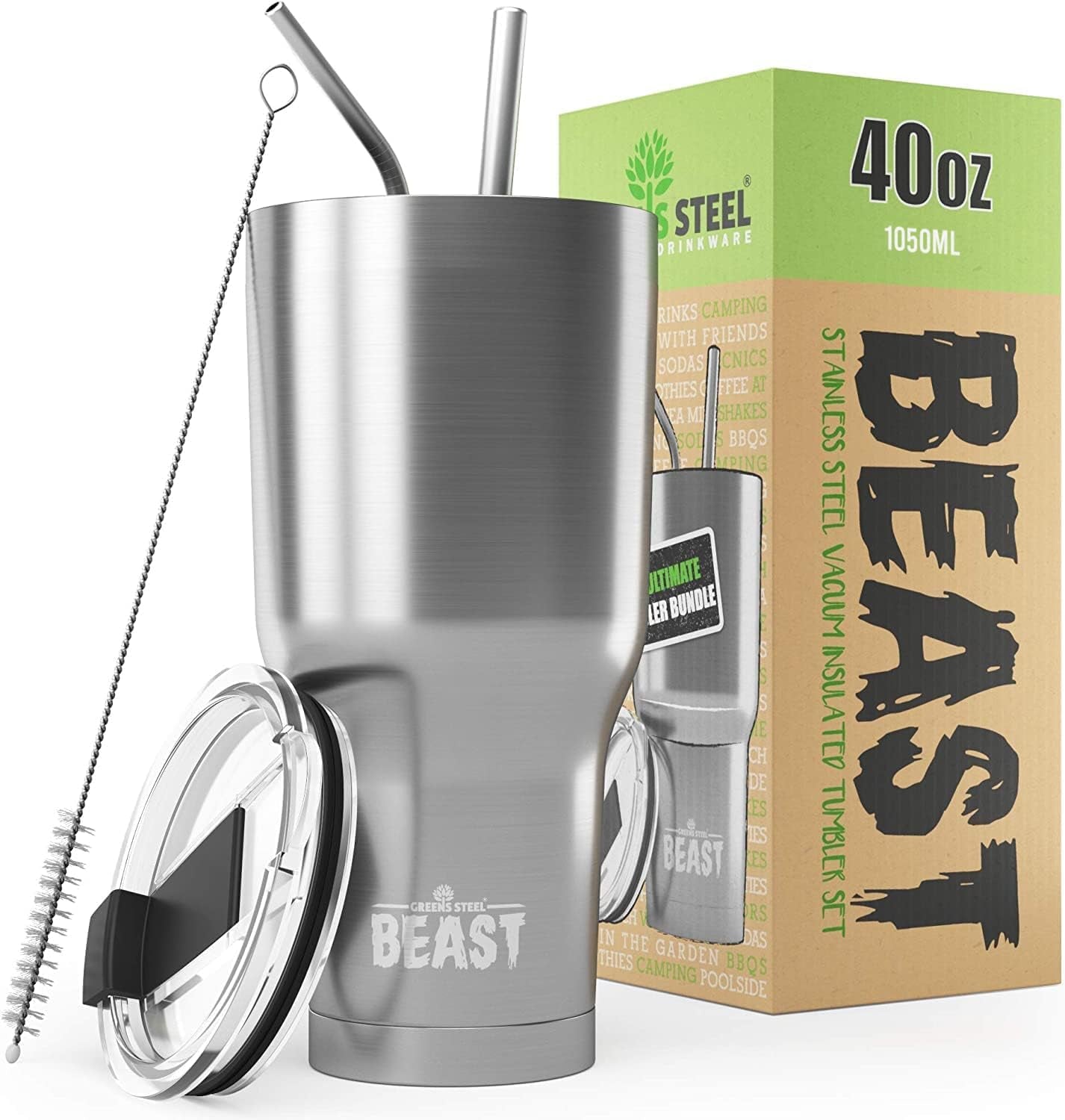 Beast 30 Oz Tumbler Stainless Steel Vacuum Insulated Coffee Ice Cup Double Wall Travel Flask (Blossom Pink)