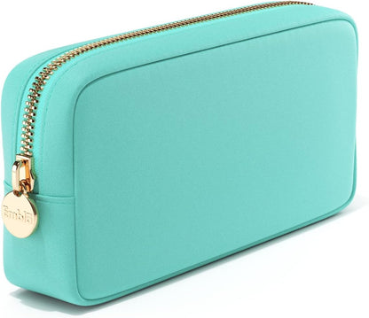 Makeup Bag Travel Cosmetics Pouch and Toiletry Bag, Nylon Zipper Pouch Purse, Cute Make up Organizer Storage Tote for Women Girls, Waterproof Travel Skincare Case, Small Makeup Bags, Ballet Pink