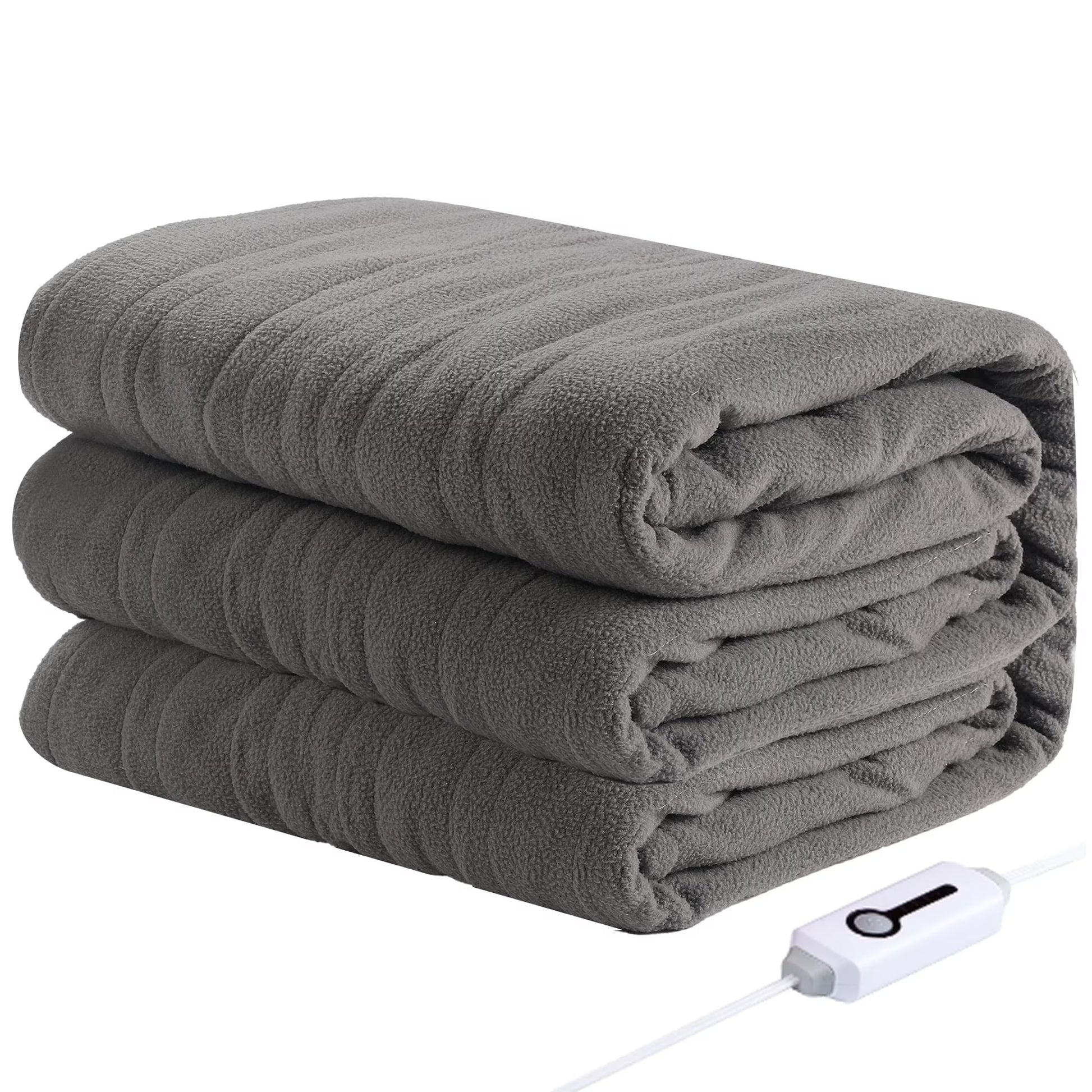 Electric Heated Blanket 72"X84" Full Size Warm for Whole Body, 4 Heating Levels and 10 Hours Auto-Off Overheating Protection - Grey