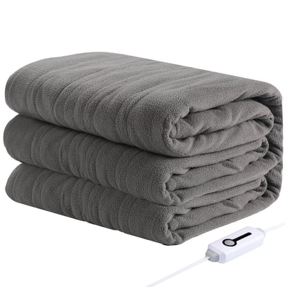 Electric Heated Blanket 72"X84" Full Size Warm for Whole Body, 4 Heating Levels and 10 Hours Auto-Off Overheating Protection - Grey