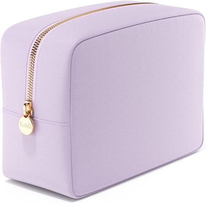 Makeup Bag Travel Cosmetics Pouch and Toiletry Bag, Nylon Zipper Pouch Purse, Cute Make up Organizer Storage Tote for Women Girls, Waterproof Travel Skincare Case, Small Makeup Bags, Ballet Pink