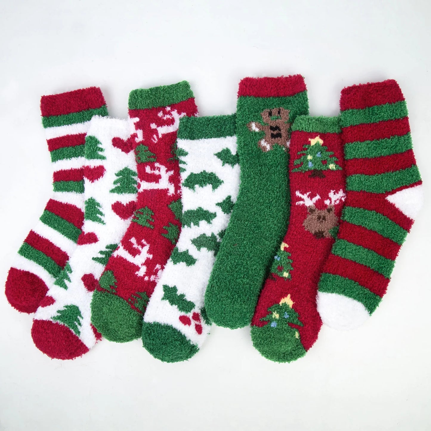 Fuzzy Socks Womens Cozy Fluffy Socks for Women Soft Winter Warm for Home Christmas Gifts