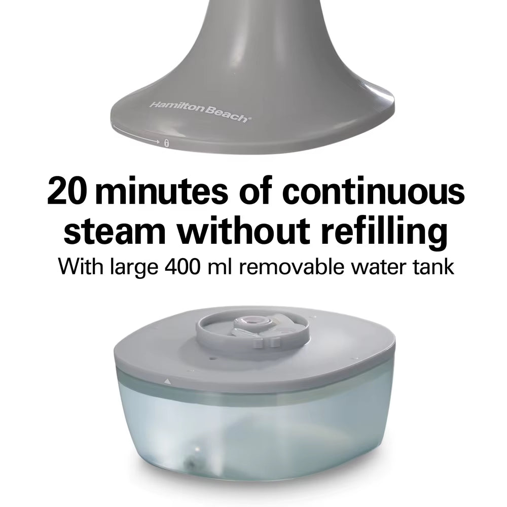 Handheld Garment Steamer 1200W 400Ml Water Tank 30% More Steam Ergonomic Design Continuous Steam Lightweight Fabric Brush 8Ft