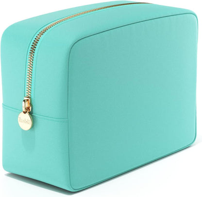 Makeup Bag Travel Cosmetics Pouch and Toiletry Bag, Nylon Zipper Pouch Purse, Cute Make up Organizer Storage Tote for Women Girls, Waterproof Travel Skincare Case, Small Makeup Bags, Ballet Pink