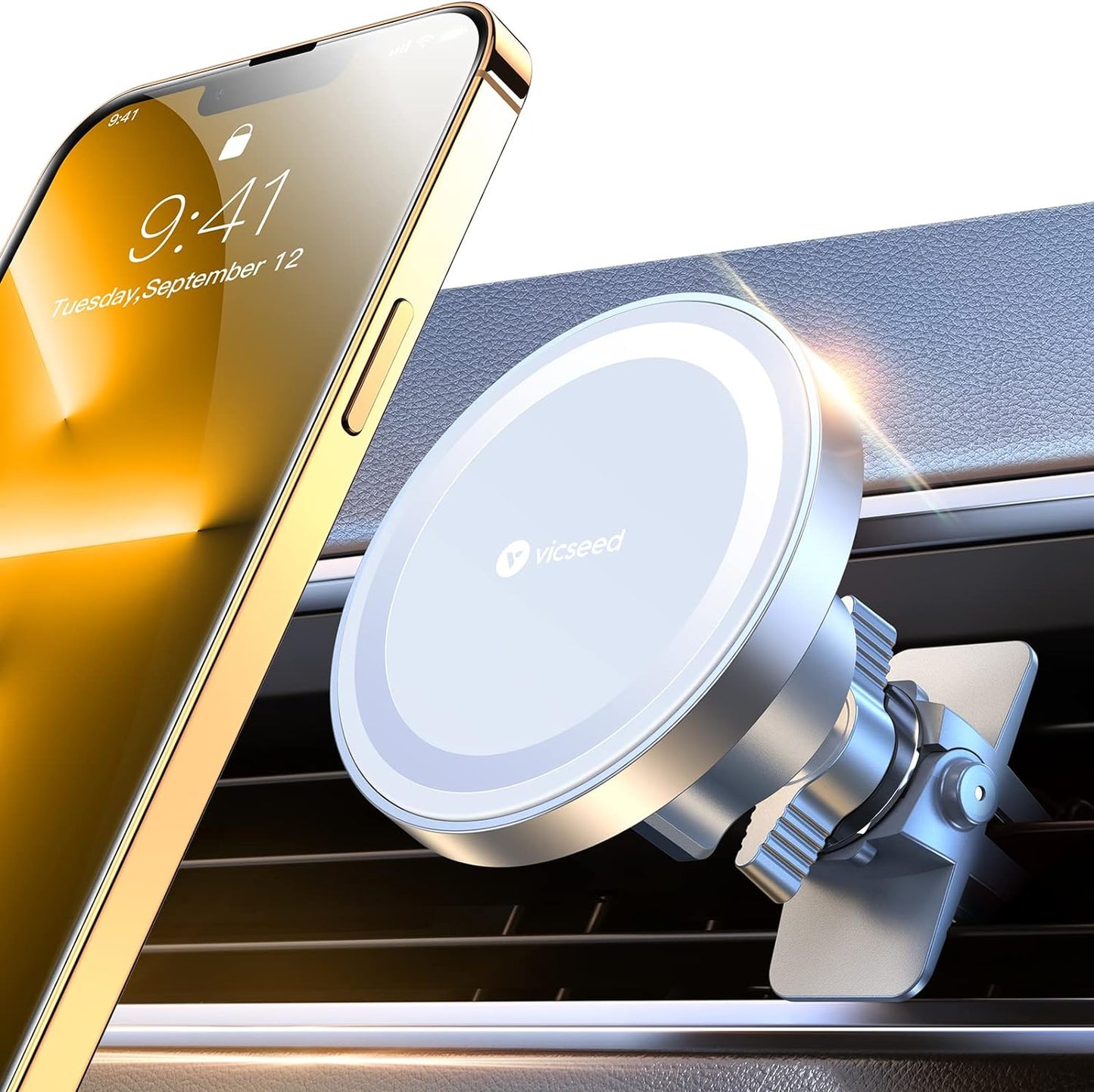 for Magsafe Car Mount [Upgraded Strongest Magnet Power] Magnetic Phone Holder for Car Vent 360 Adjustable Magnetic Car Phone Holder Mount for Iphone 17 Pro Max 16 15 14 13 12 plus Mini