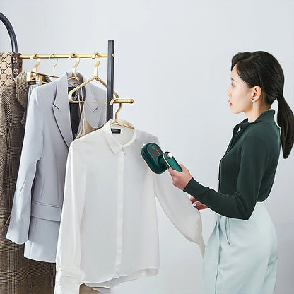 Handheld Steam Iron Wet and Dry Ironing Mini Clothing Iron 20S Fast Heat-Up Compact Clothing Steamer Lightweight for Clothes