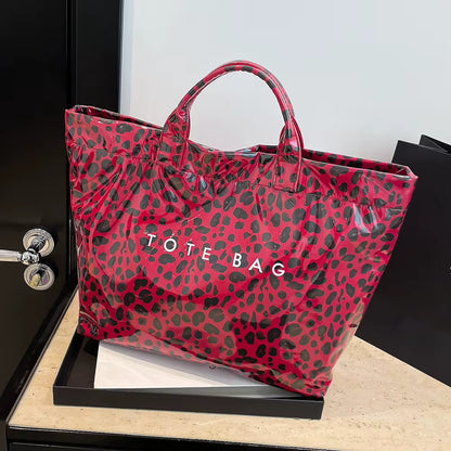 Women Fashion Tote Bag Daily Commuting Bag Large Capacity Slouchy Carrying Bag Stylish Top Handle Bag Outdoor Travel Bag