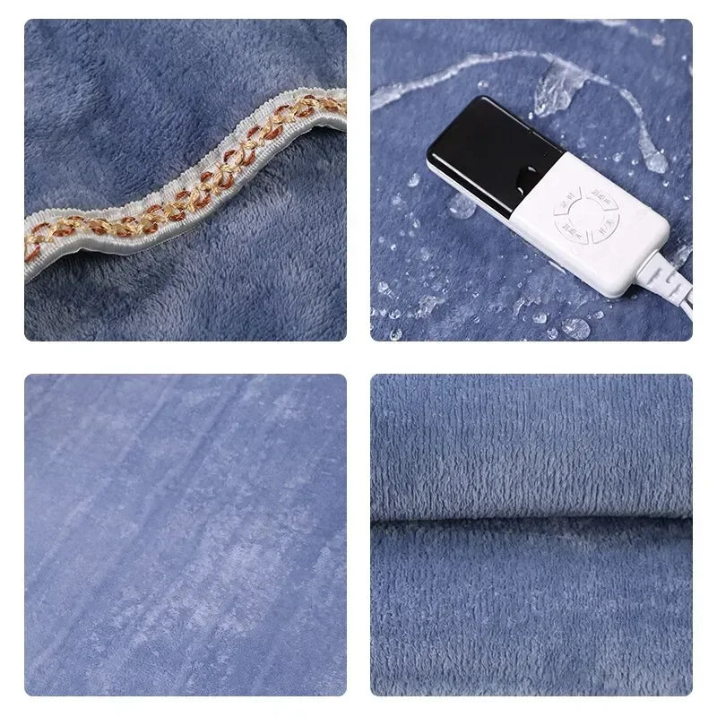 220V Coral Fleece Throw Heated Electric Sheet Thickenthermostat Electric Blankets Security Electric Heating Blanket Mattress
